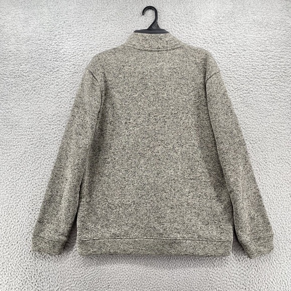 Eddie Bauer Sweatshirt Men Large Gray 1/4 Snap Pullover Gorpcore Minimalist Golf - Picture 4 of 11